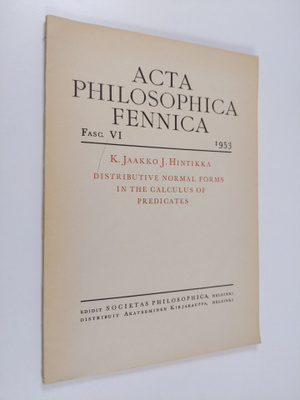 Jaakko Hintikka : Distributive normal forms in the calcul...