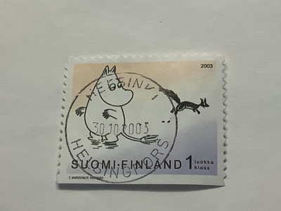 1647/ 2003 Muumi taikatalvi 4/6 o leimattu loisto
