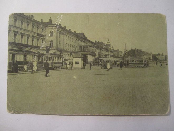 VANHA Postikortti Helsinki 1920-l Raitiovaunu