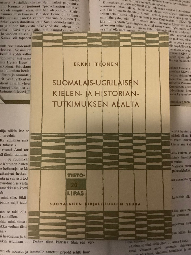 Erkki Itkonen - Suomalais-ugrilaisen kielen- ja historian...