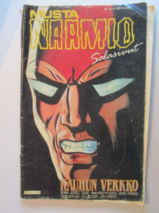 MUSTA NAAMIO 25 / 1987 SARJAKUVALEHTI