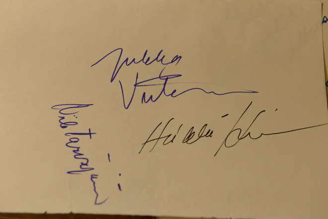 Jukka Virtanen - Heikki Kinnunen +1 nimikirjoitukset