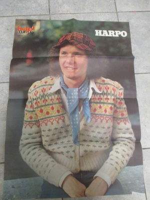 HARPO - vanha erinomaisen kuntoinen HELP juliste
