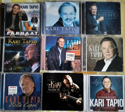 KARI TAPION CD-LEVYJÄ 9 KPL yhteensä 12 CD-LEVYÄ