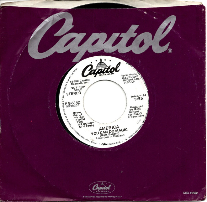 AMERICA: You Can Do Magic / You Can Do Magic  promo-7"