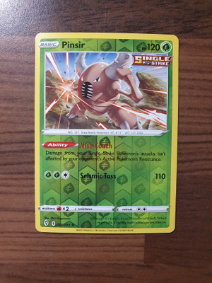 Pokemon Pinsir 001/203 Reverse holo rare