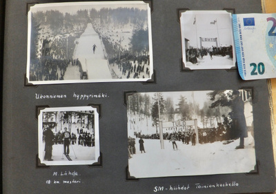 5 VANHAA Valokuva Hiihto SM-kisat Imatra Tainionkoski 1930-l