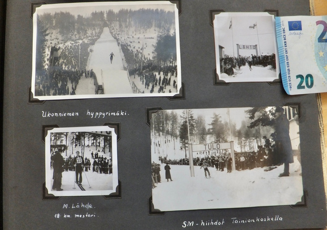 5 VANHAA Valokuva Hiihto SM-kisat Imatra Tainionkoski 1930-l