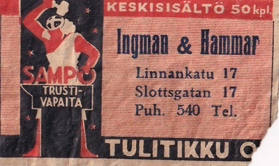 Helsinki, Igman & Hammar . Linnankatu 17, Sampo   8/16