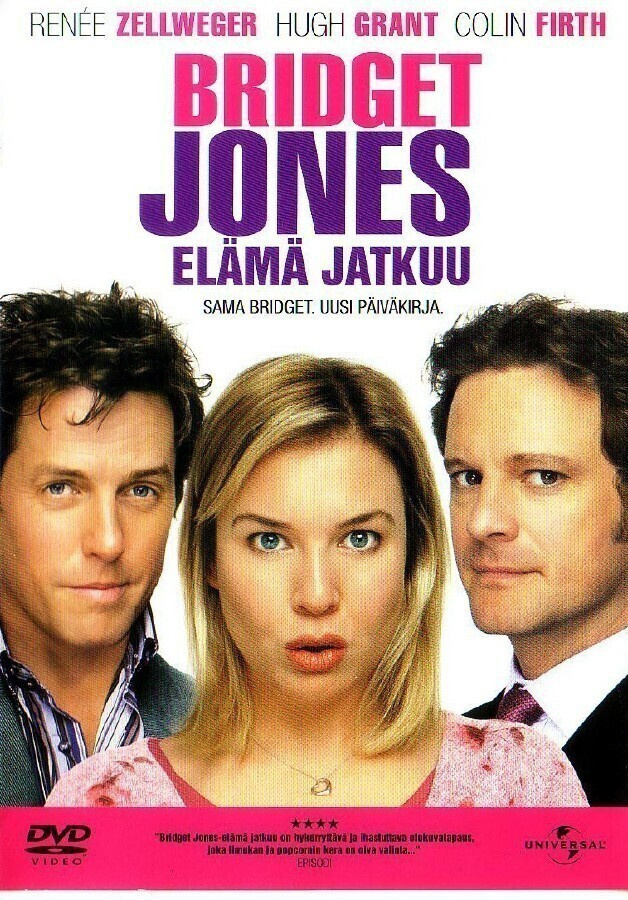 dvd, Bridget Jones - Elämä jatkuu [draama, komedia]