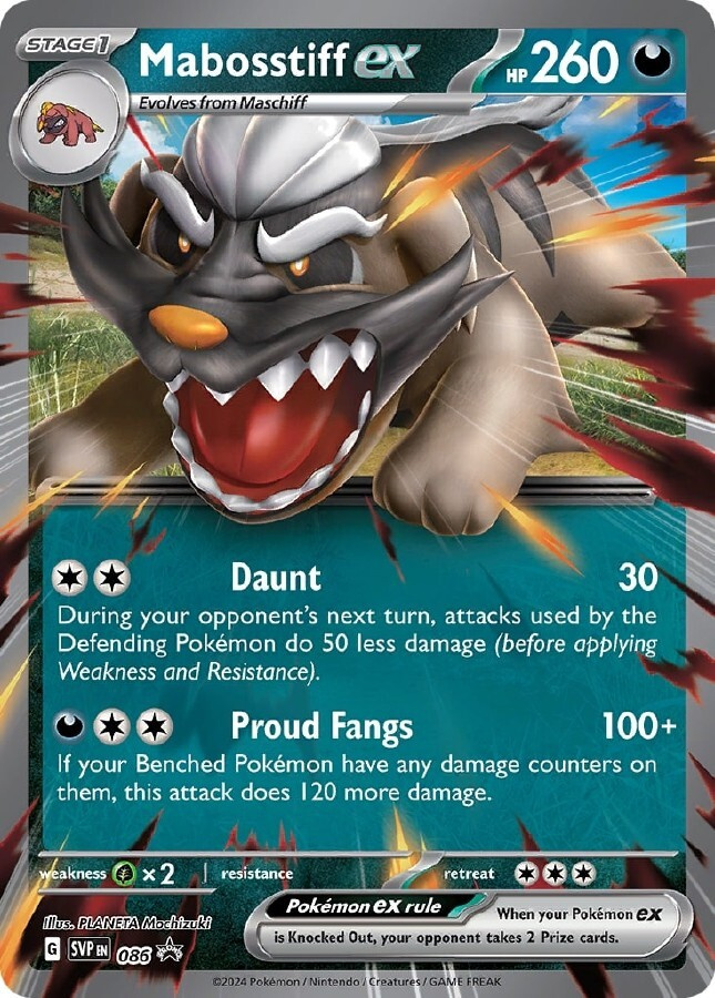 Mabosstiff ex SVP 086 - Black Star Promo - NM/M