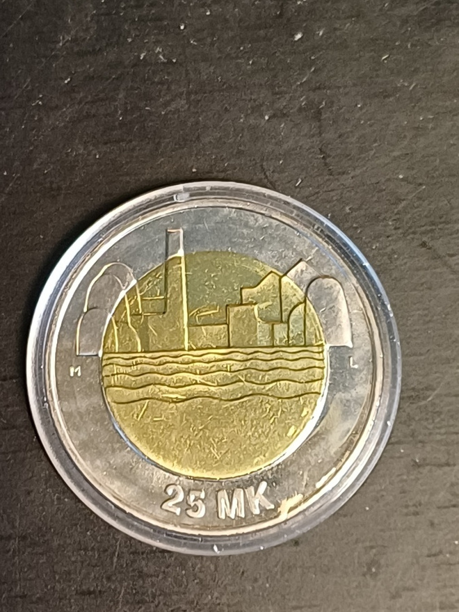 Suomi 25mk . Suomen Itsenäisyys  80 v.  Kl  UNC