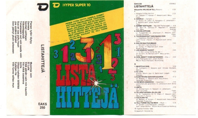 Listahittejä hyper super 10 c-kasetti