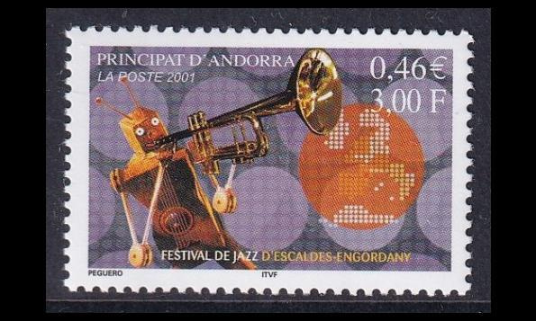 Andorra Fr 571 ** Jazz-festivaalit (2001)