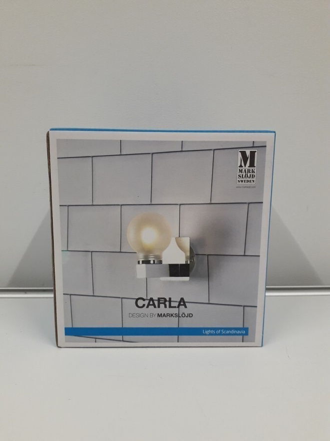 Seinävalaisin Carla 1lmp (chrome, MarkSlöjd, uusi)