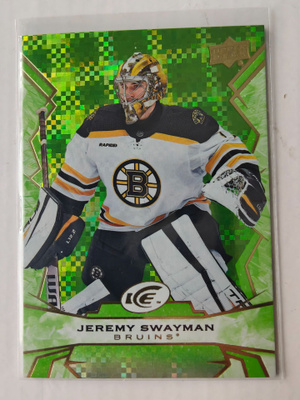 Jeremy Swayman 2022-23 UD Ice Green