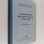 Adolf Bach : Geschichte der deutschen Sprache - pikkukuva 1