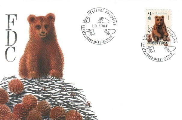FDC Karhunpentu 1.3.2004 - LaPe 1693