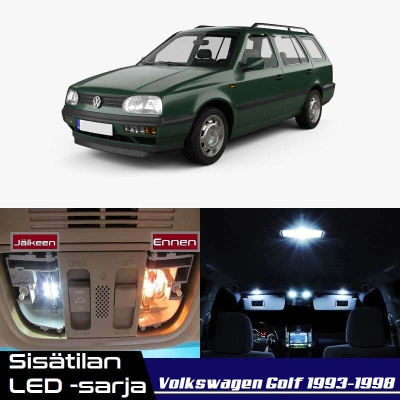 Volkswagen Golf (MK3) Sisätilan LED-sarja 16-osa