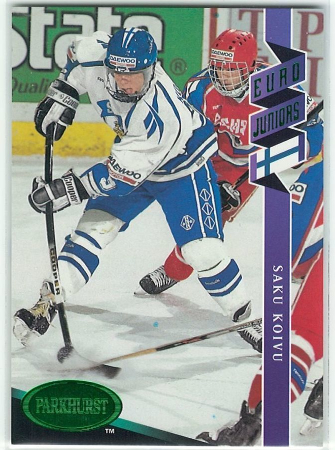 93-94 Parkhurst Emerald Ice #521 Saku Koivu Euro Juniors