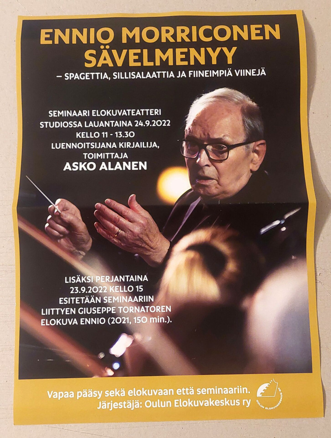 Ennio Morricone : Juliste tapahtumasta