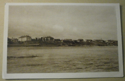 Rovaniemi, panoraama keskustaan, vanha mv pk, ei p.