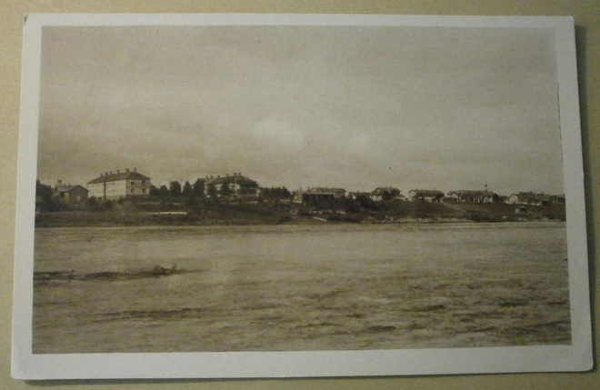 Rovaniemi, panoraama keskustaan, vanha mv pk, ei p.