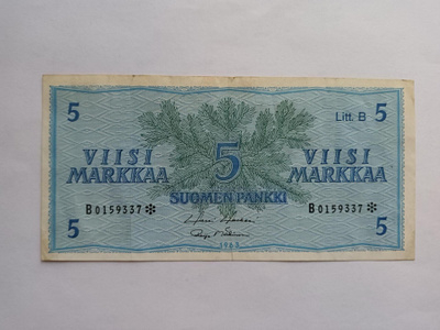 5 Markkaa 1963 Tähtiseteli