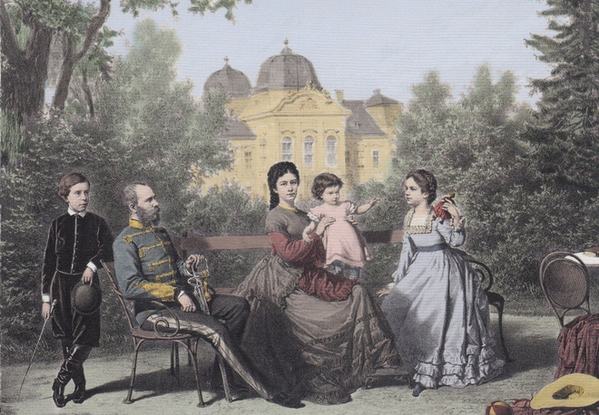 Keisarinna Elisabeth, keisari Frans Joseph I ja lapset