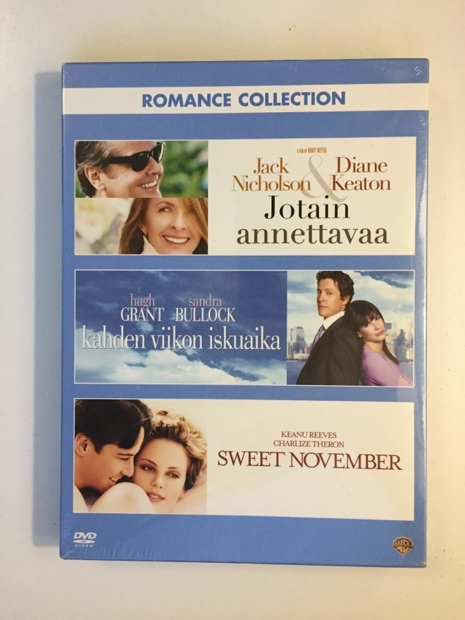 Romance collection (3xDVD) uusi ja muoveissa.
