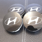 Hyundai vannekeskiöt – Kromi-musta – 60mm (4kpl - pikkukuva 2