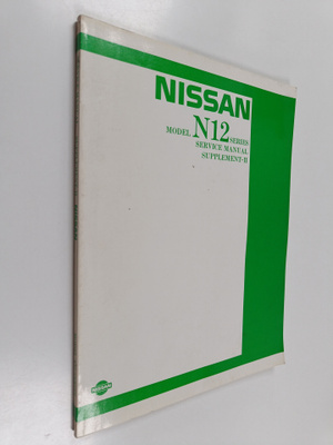 Nissan Model S12 series - Service Manual supplement-II