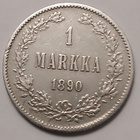 Hopea markka vuodelta 1890 - pikkukuva 2