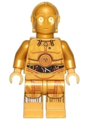 Lego Figuuri - C-3PO decorated legs ( Star Wars ) 2016