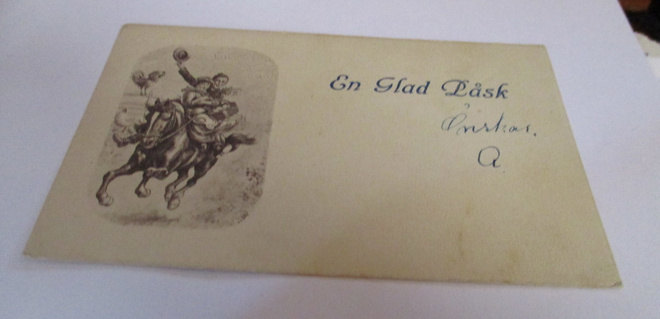 Vintage pieni pääsiäiskortti