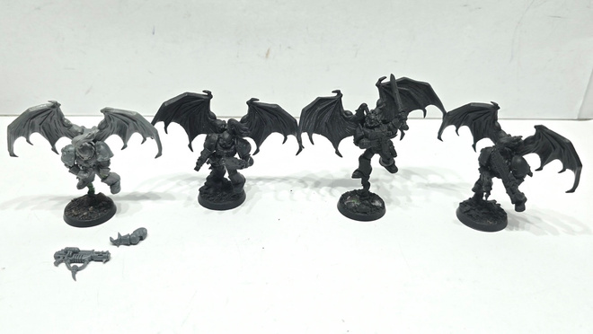 WH40K - 4kpl Winged Possessed Chaos Space Marines [K107]