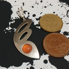 Upea Kotimainen Design, Hopea, riipus, kivellä, KI 925 käsit - pikkukuva 3