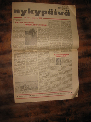 Kokoomuslehti  Nykypäivä  11/1955