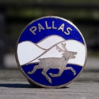 Matkailumerkki Pallas, Emalinen. Halkaisija - 18 mm. Ehjät e - pikkukuva 1