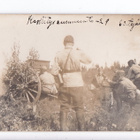 VANHA Valokuva Tykki Tykistö Ammunta 1929 Postikorttikoko - pikkukuva 1