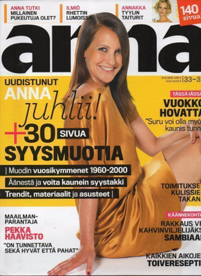 Anna n:o 33/34 2008 Vuokko Hovatta. Pekka. Tuulen viemää.