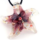 1065 .. Murano Lampwork Taidelasi Meritähti .. Kaulakoru - pikkukuva 1