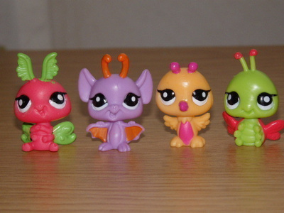 LITTLEST PET SHOP miniötökät LEPPÄKERTTU, LEPAKKO #2705, 09,