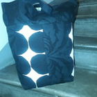 Marimekko kankaasta ommeltu iso shopper kassi - pikkukuva 1