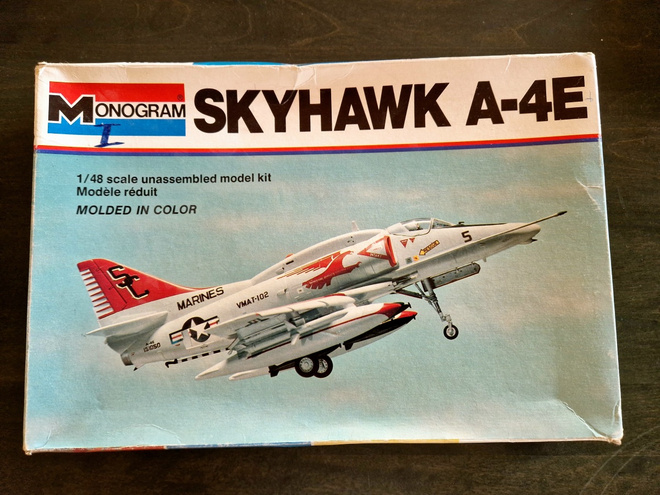 Monogram Skyhawk A-4e 1/48  Vintage 1977