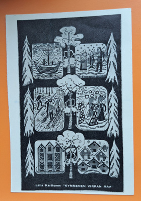 käsityö, Laila Ksrttuden täkänä, kulkenut 1978