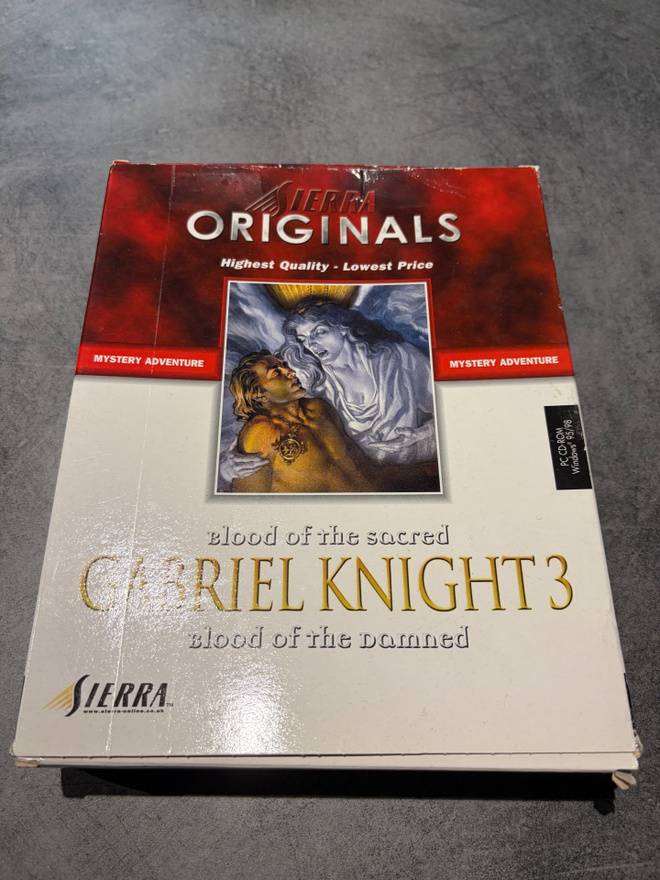 Gabriel Knight 3 PC big box