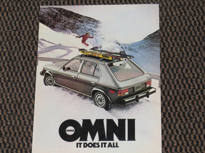 1978 Dodge Omni esite - KUIN UUSI