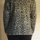Classic Woman harmaa/musta kuviollinen neuletakki 38/40 - pikkukuva 4