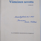 Kalle Päätalo : Viimeinen savotta (signeerattu) - pikkukuva 3